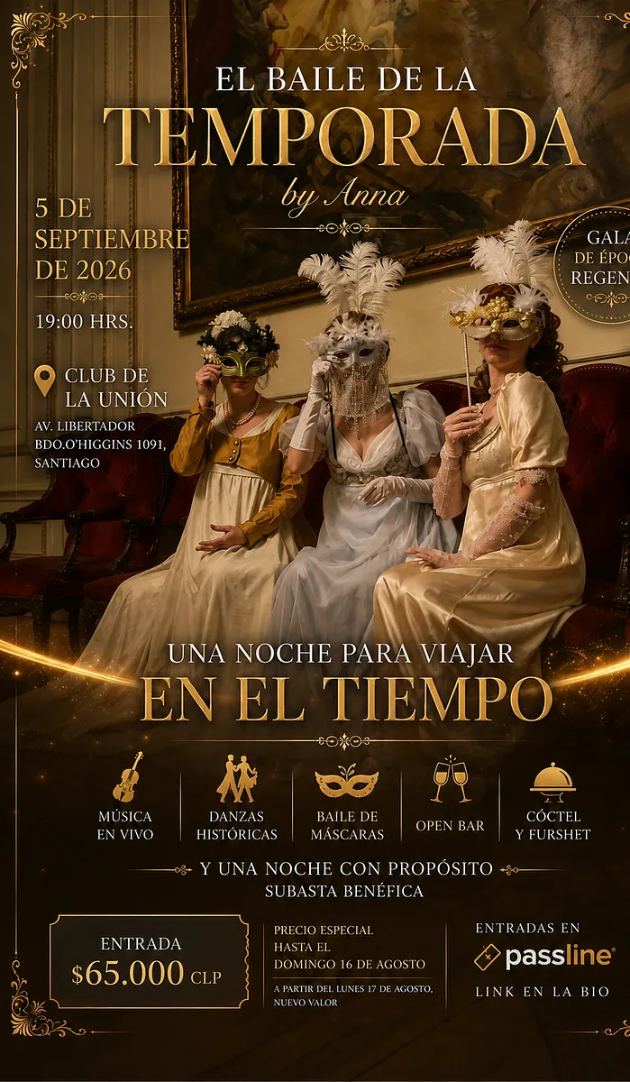 Afiche de El Baile de la Temporada by Anna con fecha, lugar, programa, precio e información de entradas.