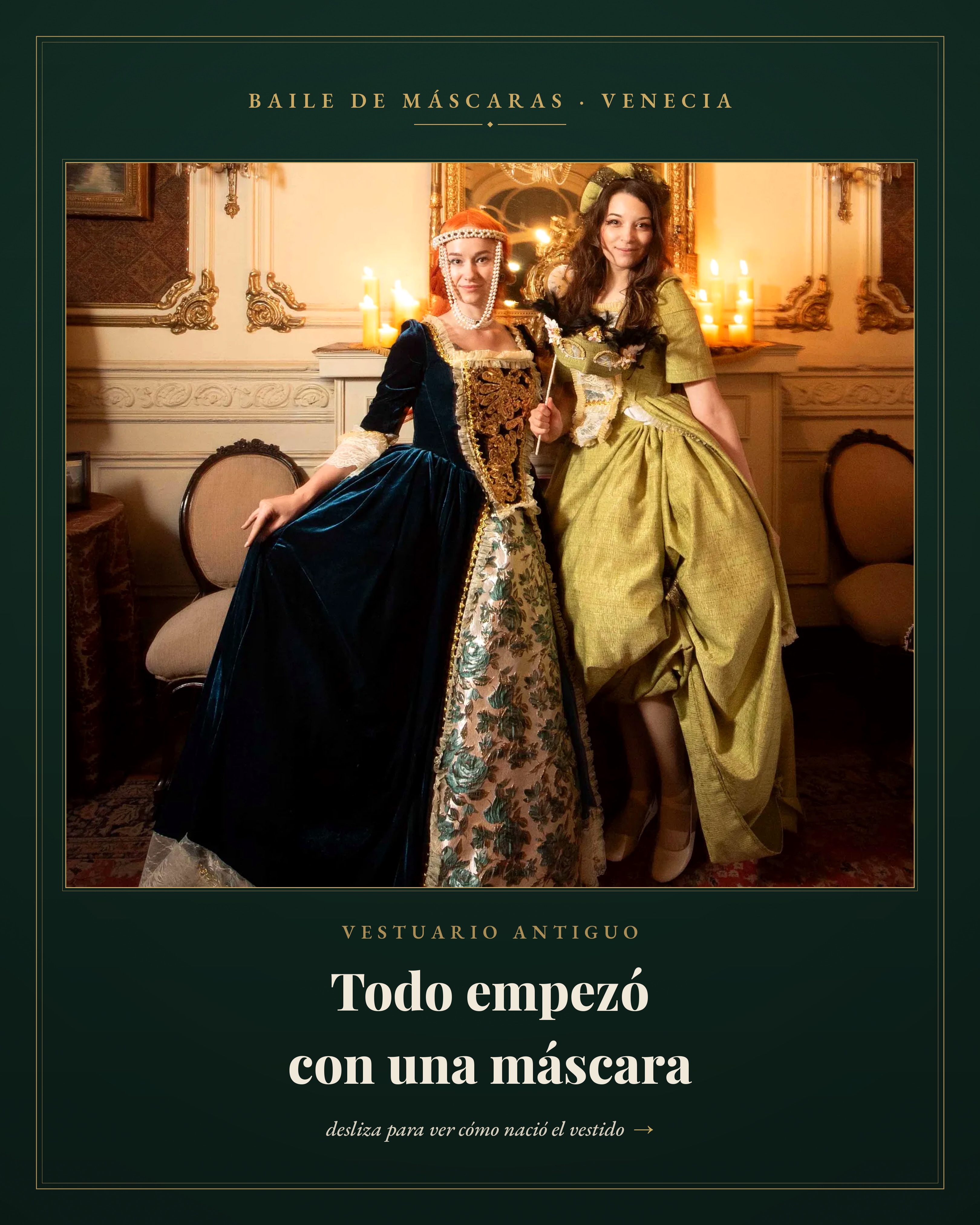 Publicación de Instagram de vestuario.antiguo