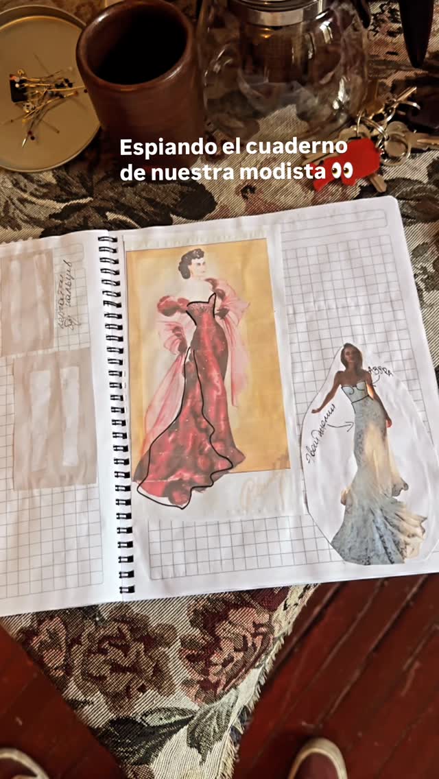 En el perfil hay fotos de vestidos reales hechos por nosotras, que puedes arrendar en Santiago 🇨🇱