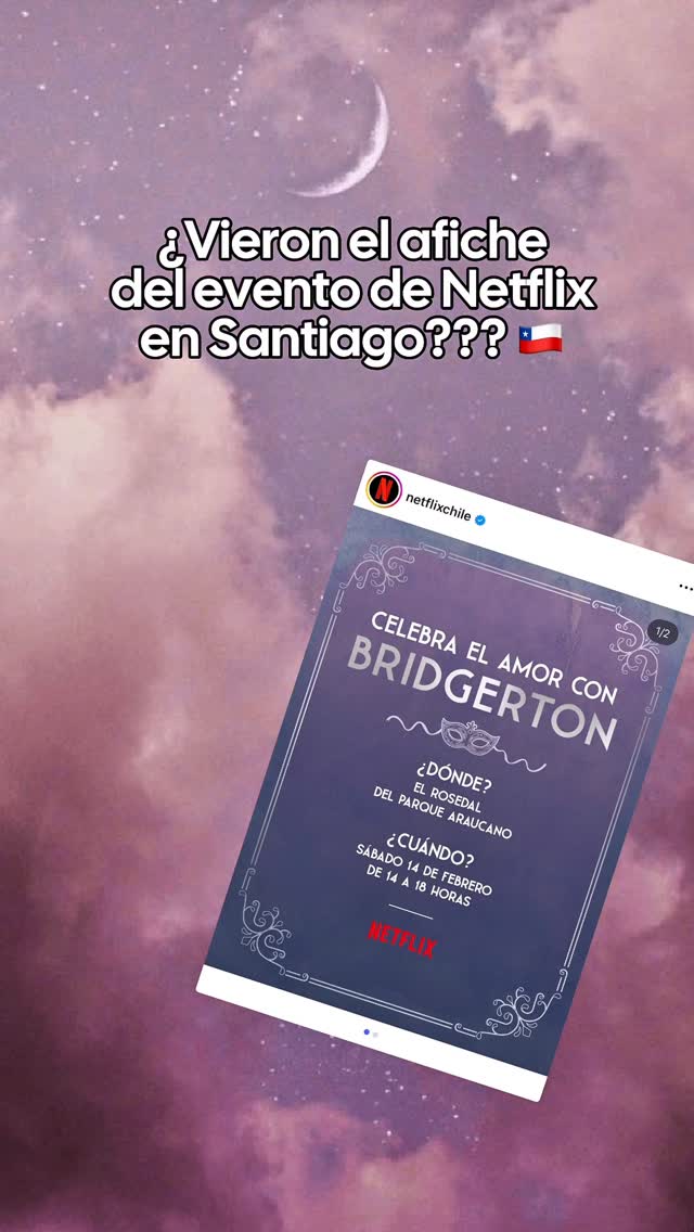 ¿Y ustedes van a ir? Escríbanlo en los comentarios, ¡nos vemos allá! 🎭 @netflixchile @bridgertonchile