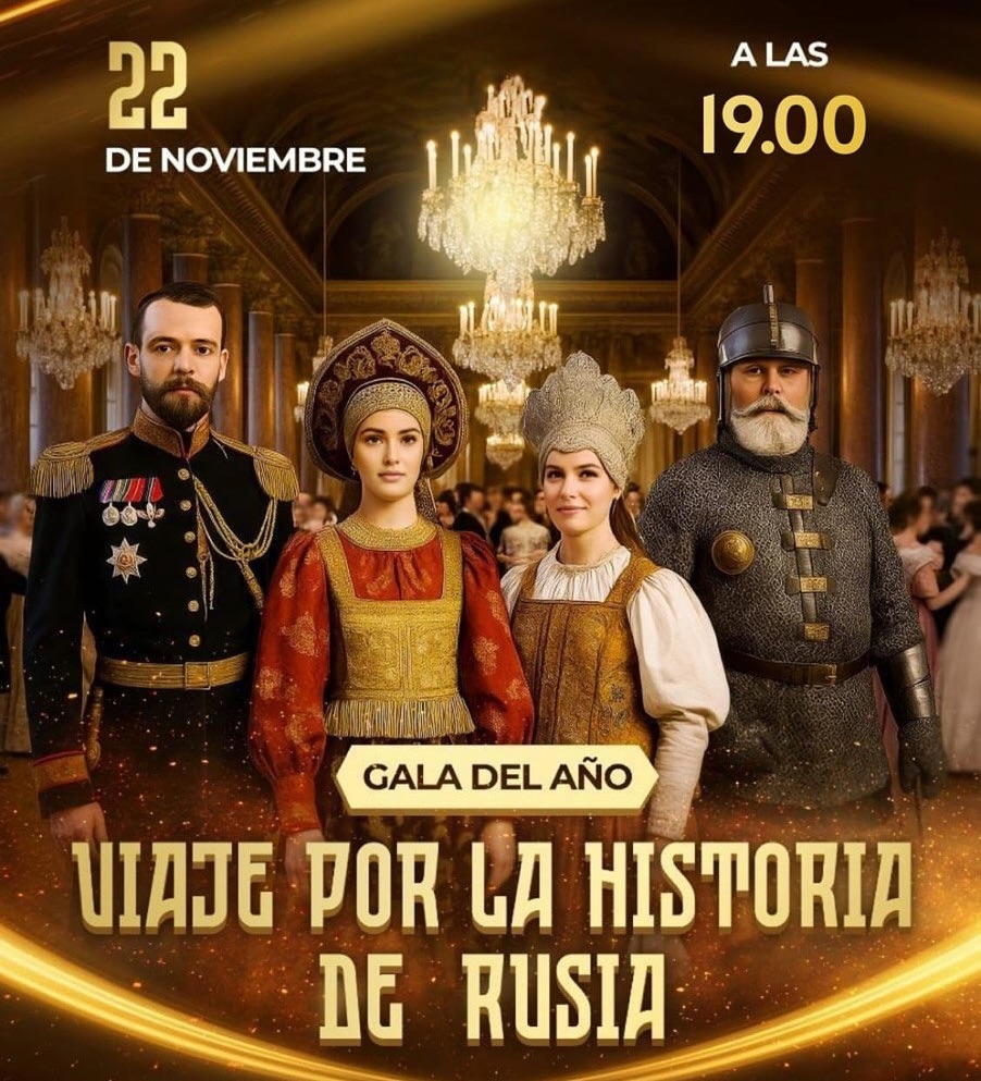 Los invitamos a un mágico viaje a través del tiempo…

Un baile en el corazón de Santiago, en los lujosos salones del Club de la Unión

🎭 En esta noche inolvidable cobrarán vida las grandes épocas de la historia rusa:

 la misteriosa Antigua Rus,

 el deslumbrante esplendor de los Bailes Imperiales,

la refinada Era de Plata

📅 22 de noviembre, 19.00 horas
📍 Av. Alameda Libertador Bernardo O’Higgins 1091

👗 Código de vestimenta:
Damas — vestidos de gala o trajes de época.
Caballeros — terno negro, frac o vestimenta histórica.

Programa:
— presentación del ensamble de cuerdas,
— interpretaciones solistas,
— números de danza,
— clase magistral de bailes históricos,
— cóctel,
— y una atmósfera irrepetible de esplendor y elegancia de épocas pasadas

Entrada: $25.000 por persona. 
Pago: passline.com o vía transferencia
KSORS
Banco Estado
Cuenta RUT: 23.412.723-3
ksors.chile@gmail.com
🍷 En el lugar se podrá disfrutar y adquirir una selecta oferta gastronómica